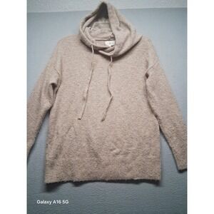 Lou & Gray Women's Light Brown Pullover Hoodie Size XS Long Sleeve Sweatshirt